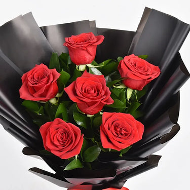 Beautiful Bunch of 6 Red Roses